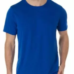 Camiseta Azul Royal, 100% Algodão, Fio 30.1 Penteado