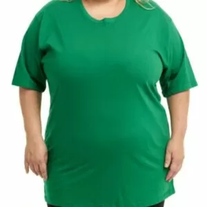 Camiseta Verde, Extra Grande, 100% Algodão, Fio 30.1 Penteado